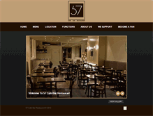 Tablet Screenshot of 57cafe.com.au